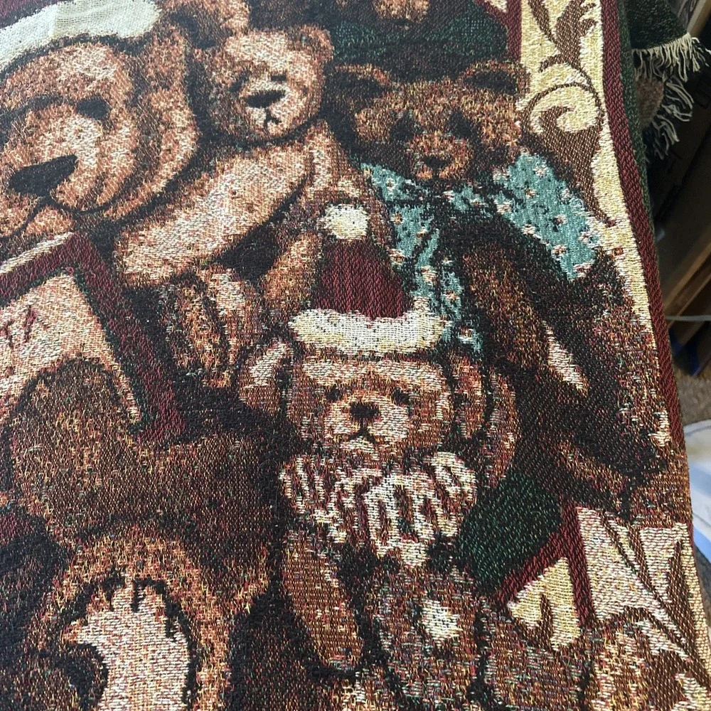 Vintage tapestry blanket 